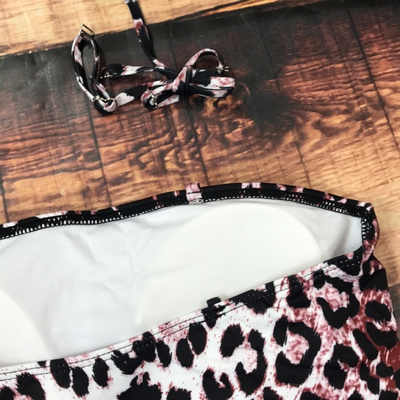 <Trendy Leopard High Waist Leg Bikini Swim Cheetah - Picture 6 of 8